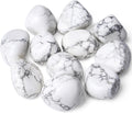 DUQGUHO White Turquoise Crystals Bulk Natural Irregular Polished Stones Tumbled Crystals Gemstone Rocks for Beginners Gift 200g