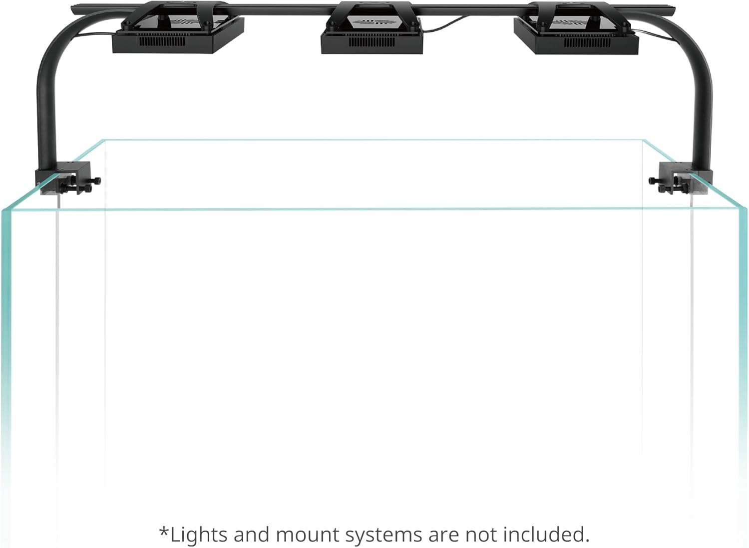 NICREW Multi-Light HyperReef Mount System Sliding Rail, Ideal for 60-72'' Tanks