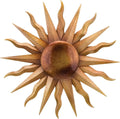 Regal Art & Gift Artisan Large Metal Sun Wall Decor - 30 Inch | Indoor Outdoor Rust-Resistant Sunburst Sculpture | Eye-Catching Metal Sun Wall Art Accent for Patio, Garden, Living Room