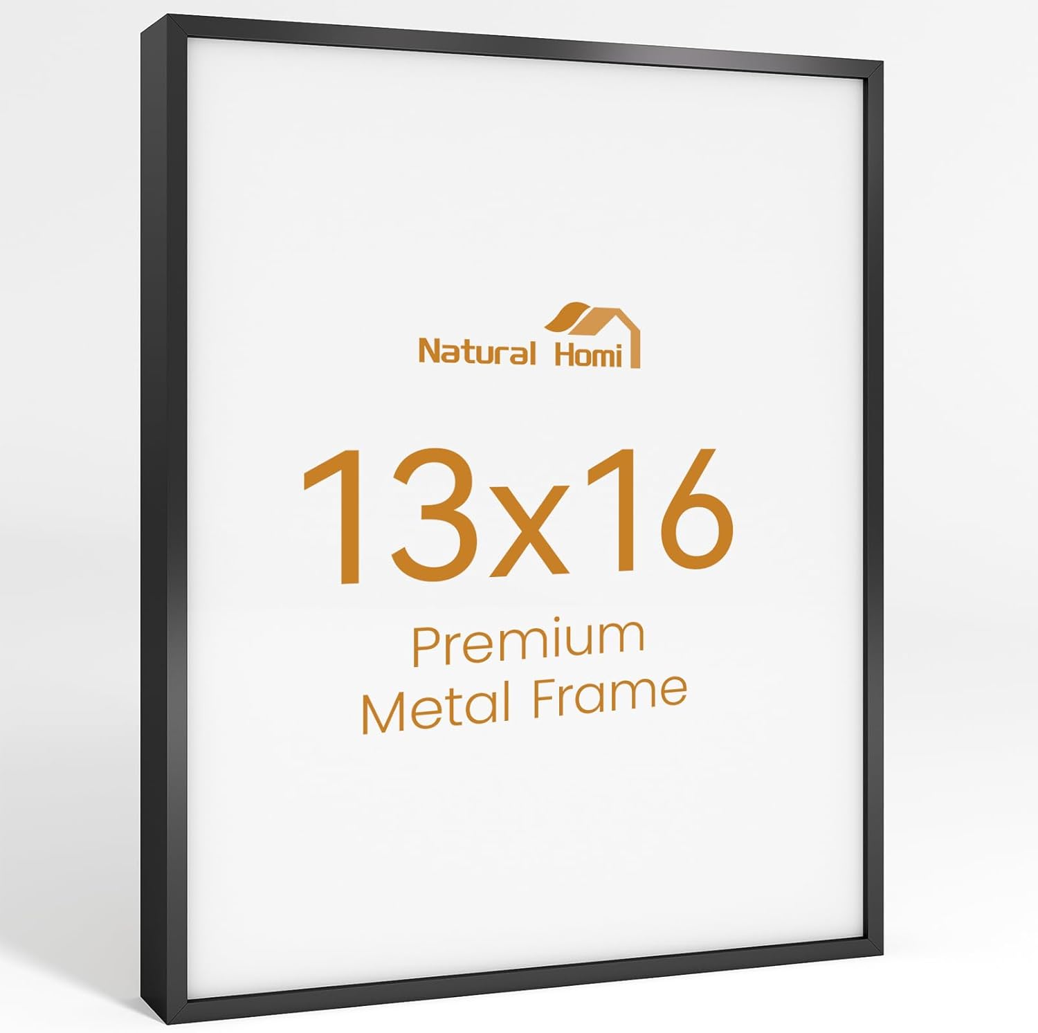 13x16 Aluminum Metal Picture Frame,Tempered Glass Black Photo Frame 13x16 for Family Photo,Posters,Art,Document to Wall Mount Horizontally or Vertically
