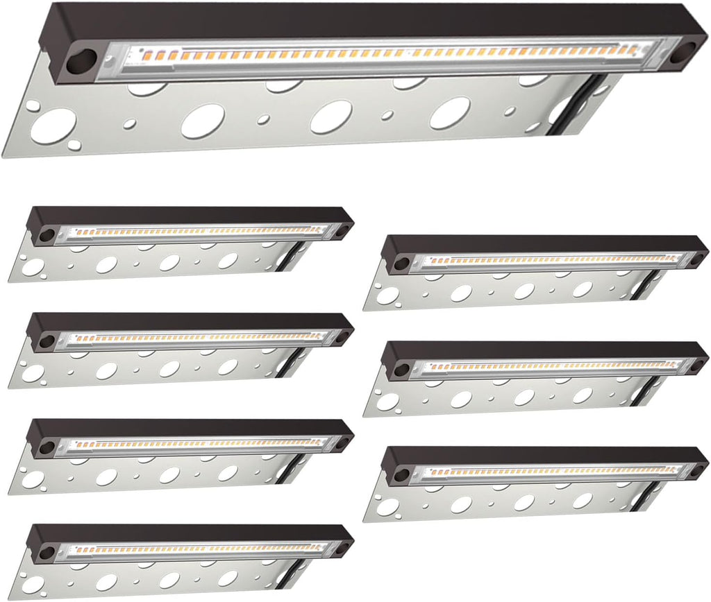 8-Pack UL Listed LED Hardscape Lighting, 12 Inch Retaining Wall Lights, 9W 3000K Landscape Lighting, Die-cast Aluminum Housing Paver Wall Lights, Low Voltage 12V AC/DC