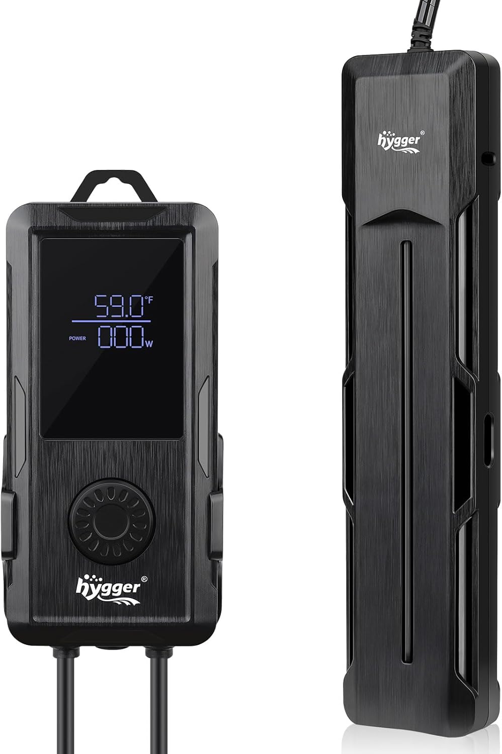 hygger Aquarium Heater 500W/800W/1000W,Fish Tank Heater with Danger Warning Automatically Stops Heating System and Digital LED Controller,for Freshwater or Saltwater 60-135 Gallon Tank