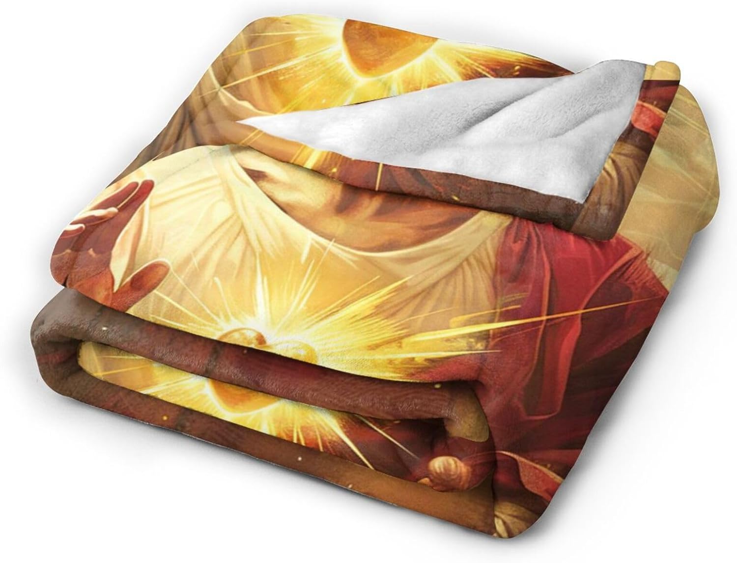 Jesus Blanket Jesus Throw Blanket Flannel Stuff Merch Cozy Decor Fleece Plush Fuzzy Warm Soft Lightweight Bedding Gifts for Girls Women Men Boy Couch Sofa 50"X40"
