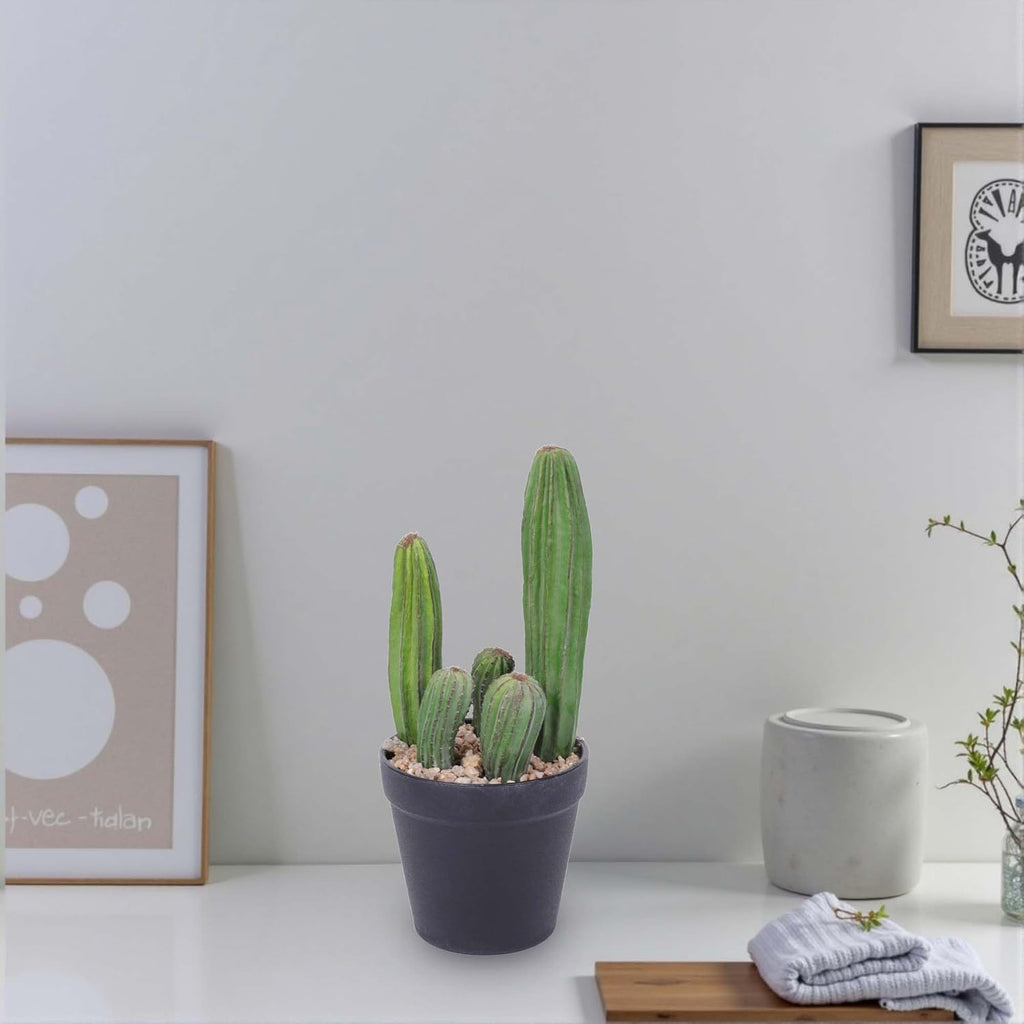 Artificial Cactus 11inch Faux Cactus Fake Cactus Potted Plants for Indoor Outdoor Home Offices Store Decor