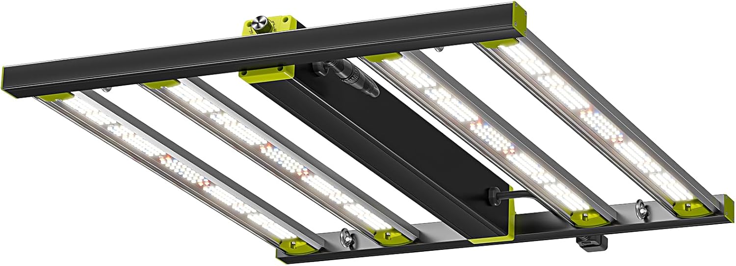 NHI3200 320W LED Grow Lights, Commerial Full Spectrum Bar Style LED Grow Lamp for Indoor Plants, Dimmable Daisy Chain, 3X3ft Coverage Growing Lamp for Hydroponics, Greenhouse Plant Growing