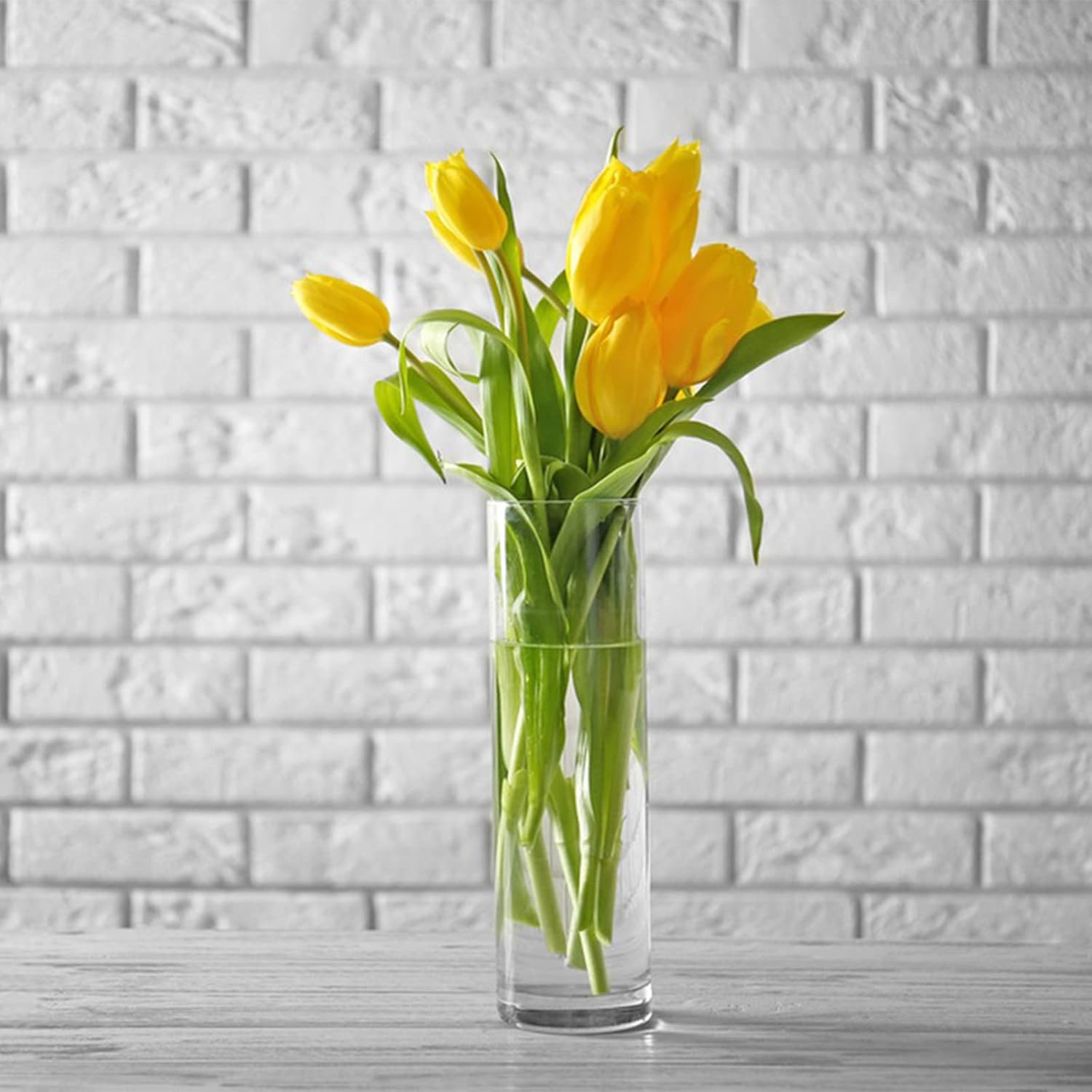 Glass Cylinder Vase 12 Inch High,Keketin Clear Glass Vase 3 Pack,Flower Vase for Table Centerpieces,Decor,Wedding Favors(4" W x 12" H)