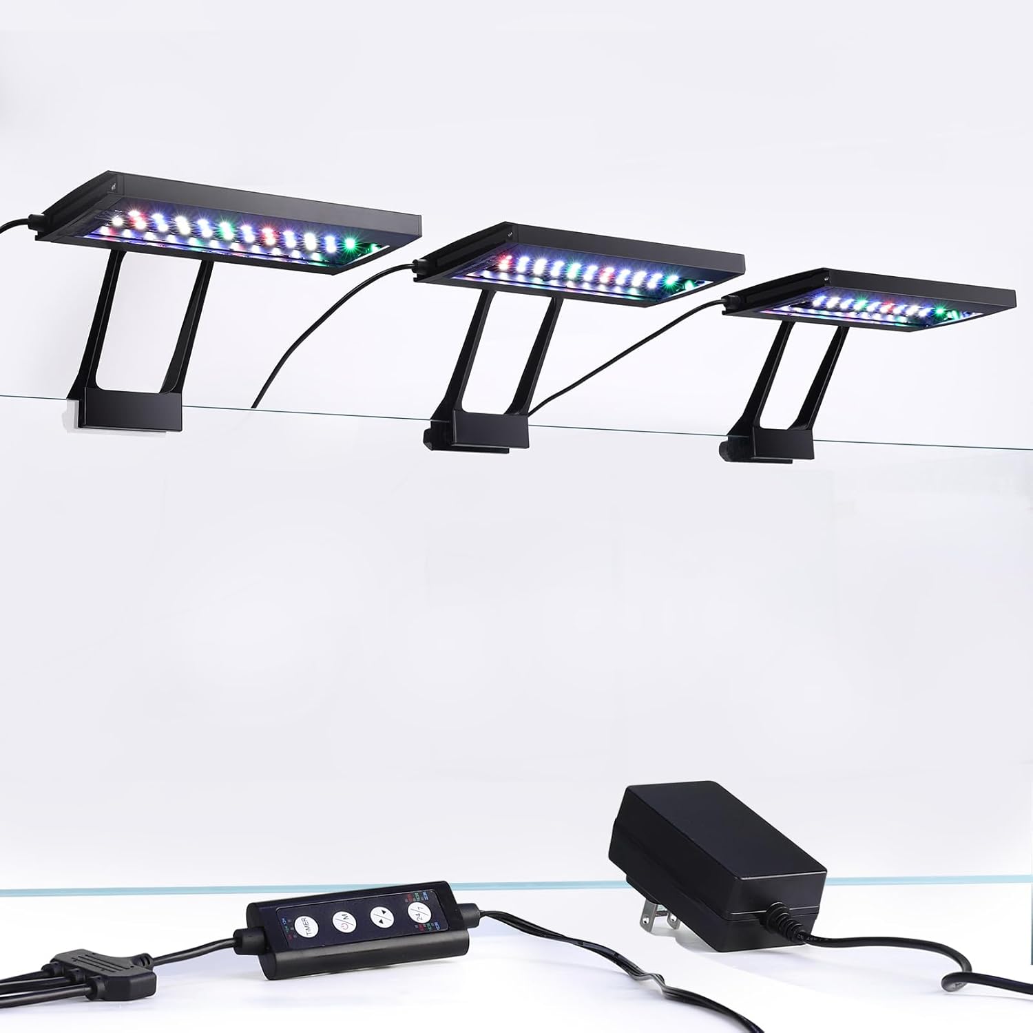 hygger Clip On Aquarium LED Light with Multi-Channel Controller, Fish Tank Light 24/7 Lighting Sunrise-Daylight-Moonlight and DIY Mode, Adjustable Timer/Brightness Light 7 Colors for Freshwater (3)
