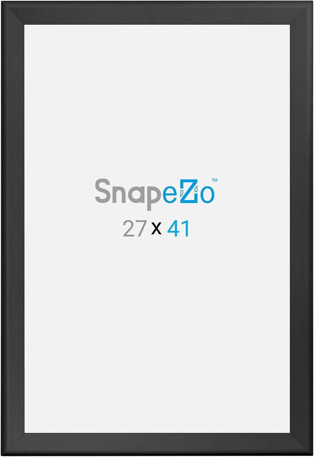 SnapeZo Movie Poster Frame 27x41 Inches, Black 1.7 Inch Aluminum Profile, Front-Loading Snap Frame, Wall Mounting, Wide Series