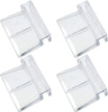 MEETOOT 4pcs Acrylic Fish Tank Bracket - 5mm Aquarium Support Tools, Clear Glass Cover Clip Holder