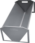 Livestock Feeding Trough 45", Heavy Duty 22 Gallon Capacity Livestock Trough, Galvanized Steel Sheep Feeder Trough for Horse, Goat, Sheep, Cattle, Cow, Alpaca