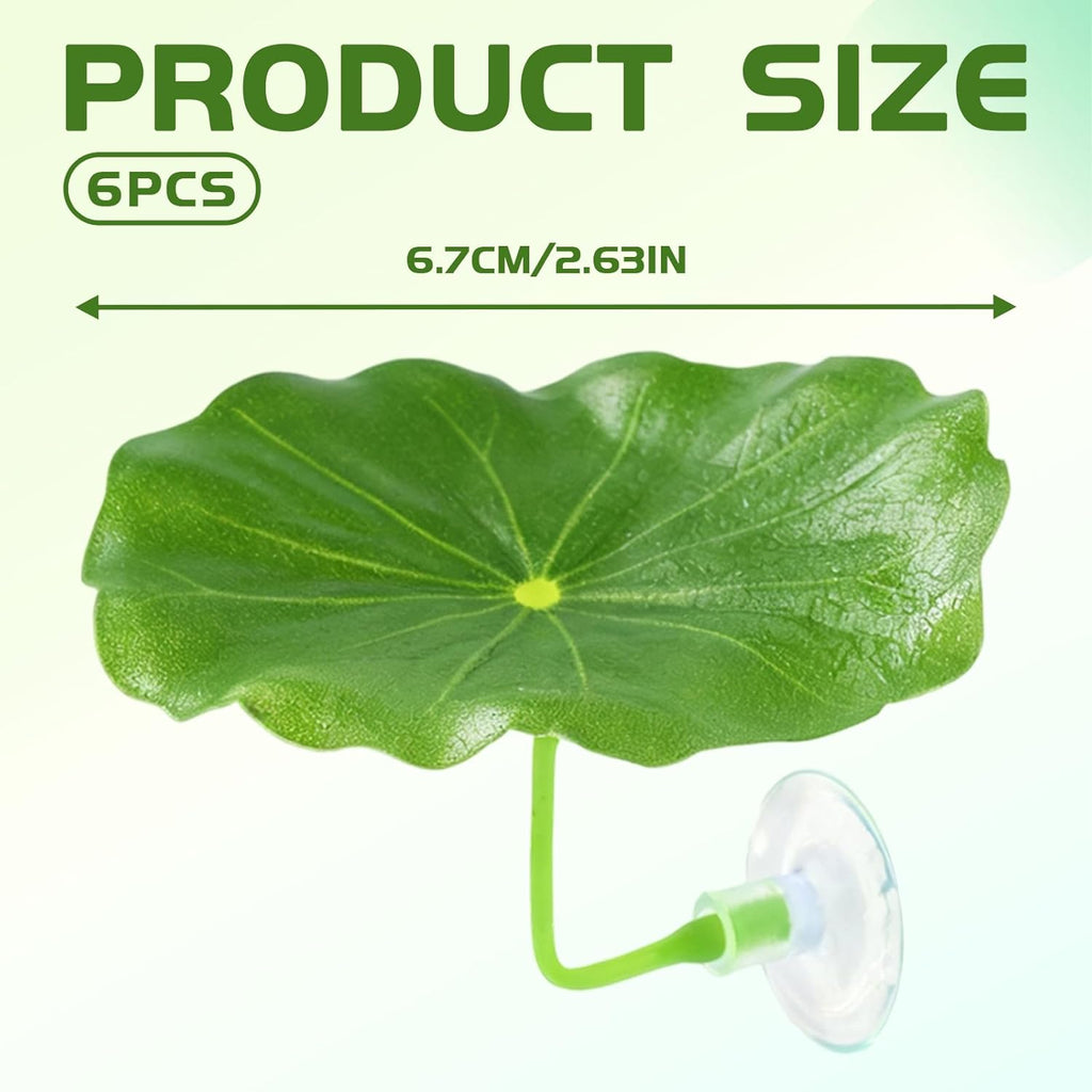 6 PCS Betta Fish Leaf Hammock - Soft Leaf Beds, Adjustable Plastic Bettas Bed Aquarium Decor, Betta-Fish Tank Decorations Plants Practical Resting Spot for Breeding, Hiding & Play