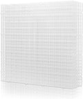 LINLAN 6 Pieces 11.8x11.8in (30X30cm) Aquarium Grid Plastic, Fish Tank Divider, Egg Crate for DIY Filtration and Bottom Protection in Aquascaping (White-No Accessories)