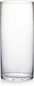 WGV Cylinder Vase, Width 6", Height 14", Clear Glass Container Terrarium Candle Holder for Wedding Centerpiece, Party Event, Home Office Decor, 1 Piece
