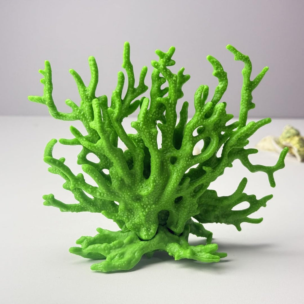 Fish Tank Decorations,Aquarium Corals Decoration, Aquarium Ornaments, Fish Tank Coral, Aquarium Corals Decoration, Fish Decorations for Aquarium (Green, Medium)