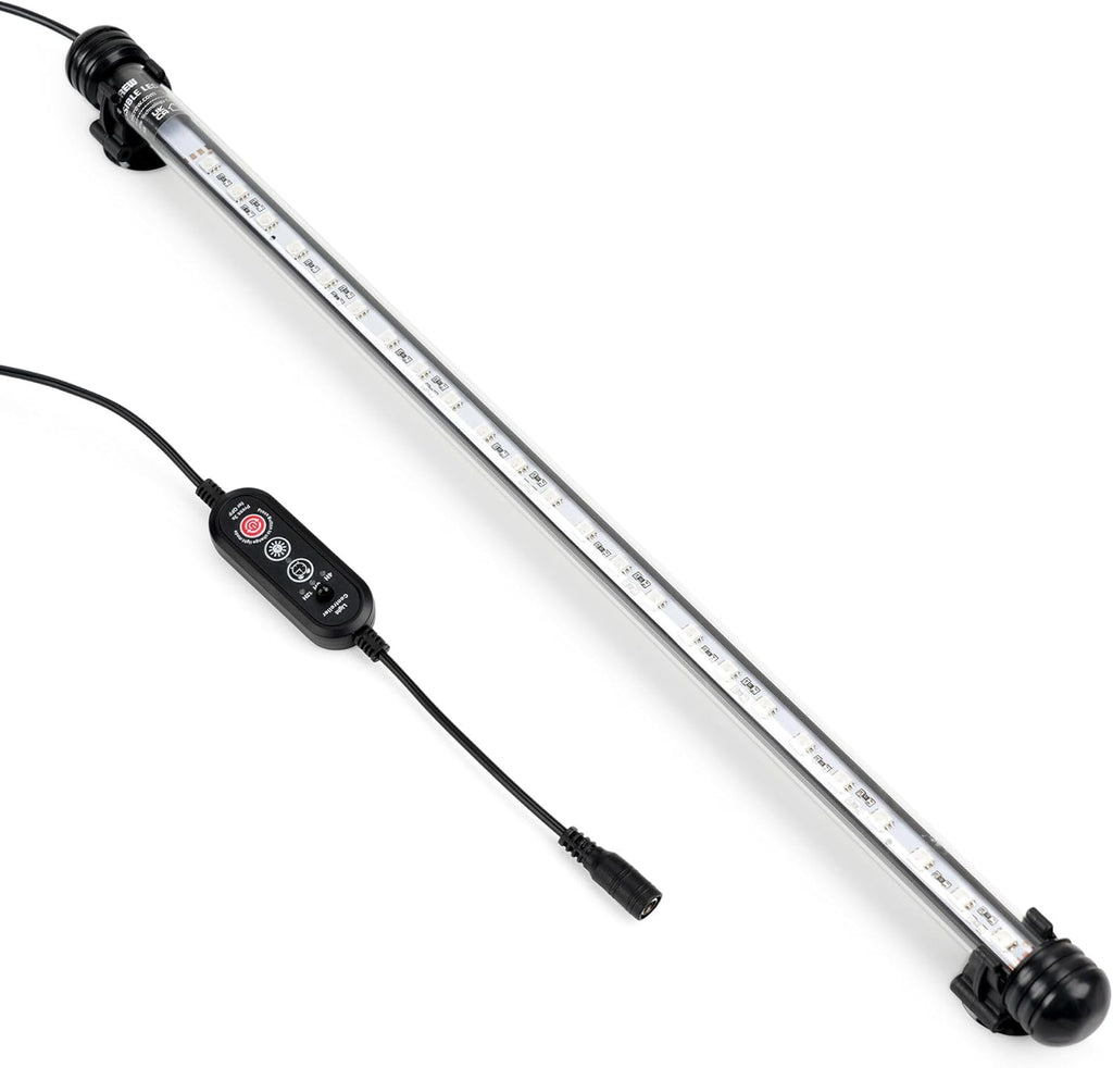 NICREW LED Aquarium Light, 23 Inches Submersible Fish Tank Light, Waterproof Underwater Light with Multicolor Option