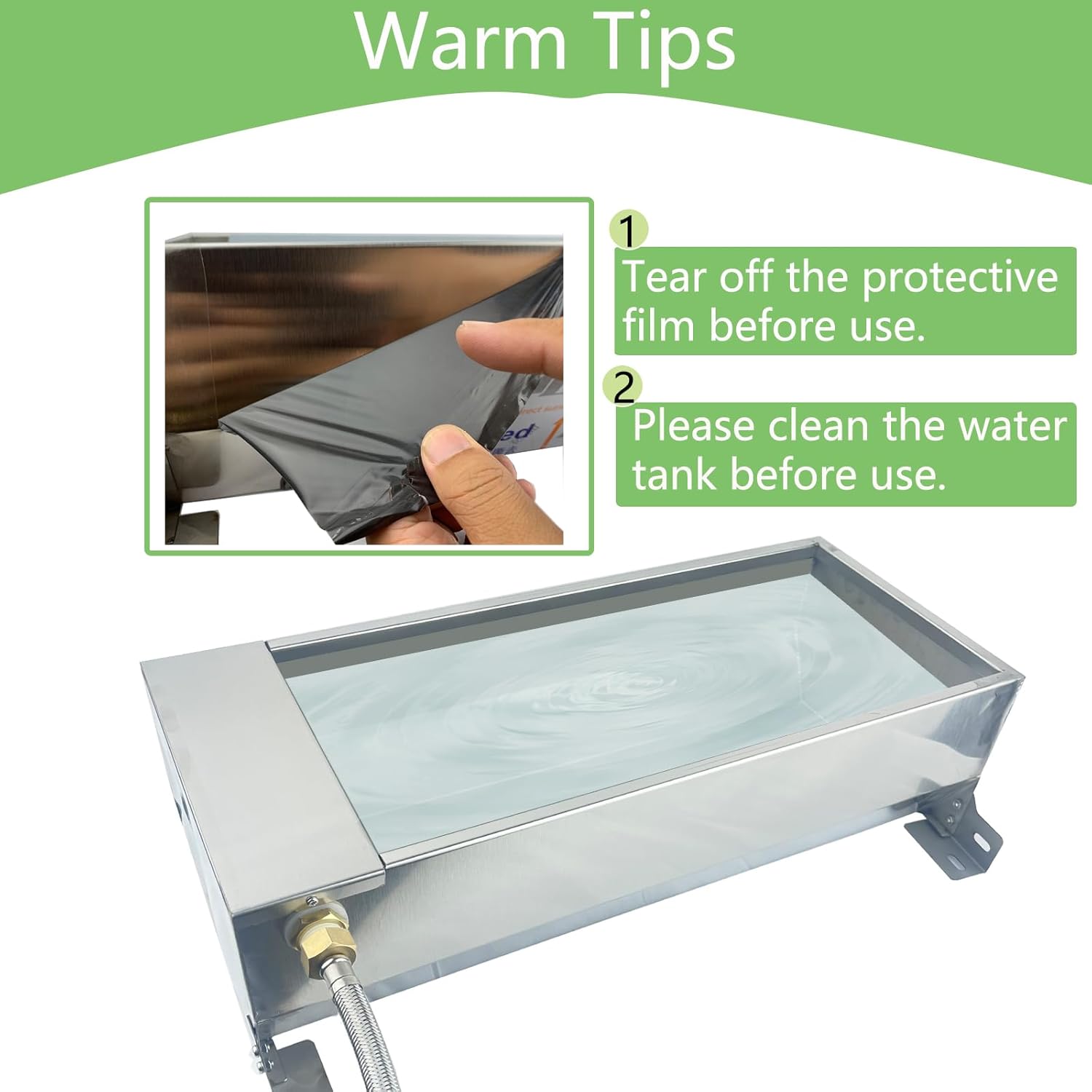 Automatic Livestock Water Trough Large Capacity Self Filling Dog Waterer Tank Stainless Steel Animal Drinking Water Bowl Dispenser with Float Valve Kit for Dog Horse Goat Pets Pig Cow