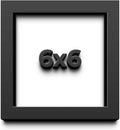 6x6 Shadow Box Frame Black | 1 Inch Deep Solid Wood Shadowbox Display Frame | UV Resistant Acrylic Plexiglass, Acid Free Backing, and Hanging Hardware | Dugan Picture Frame Style