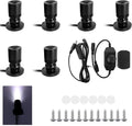 USB-Powered Dimmable Mini Jewelry Display Lights, 6-Pack 1W Adjustable Mini Spotlights, Cold White Spotlight，Led Spotlight for Counter Cabinet Showcase with Brightness Control Switch