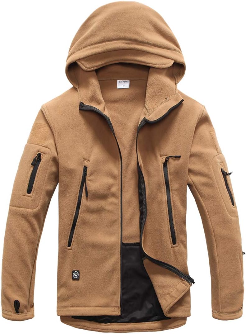 ReFire Gear Men's Warm Military Tactical Sport Fleece Hoodie Jacket