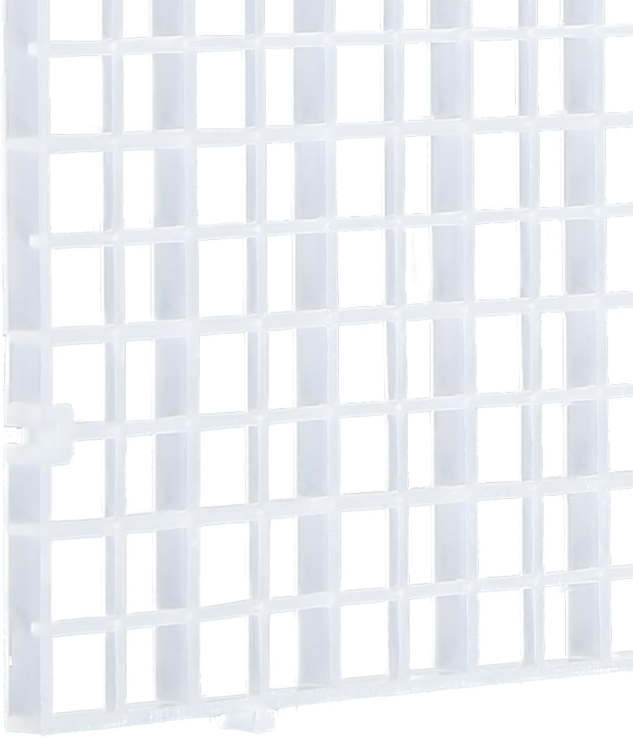 ALEGI Aquarium Plastic Grid Divider Tray Egg Crate,Grid Isolate Board Divider Fish Tank Bottom Black Filter Tray (2 Pcs S)