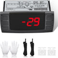 XR03CX-4N0F1 Temperature Controller Compatible with Dixell 120V Digital Refrigerator Freezer Digital Thermostat Control with 2 NTC Probe, XR03CX W0302186
