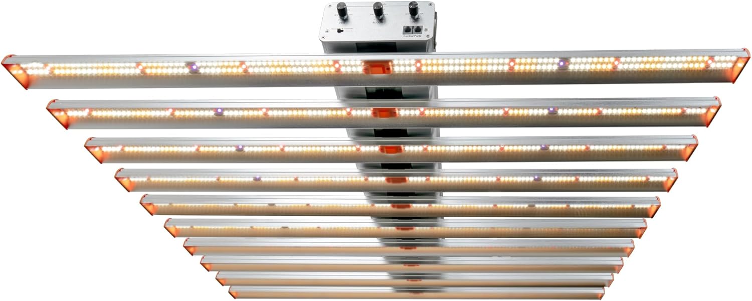 700W LED Grow Light Full Spectrum Professional Linkable Bar Style Plant Light Dimmable for Indoor Growing Commercial Hydroponic Growing 395 + 660 + 730 nm UV Red Infrared Enriched