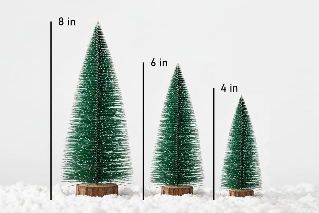 Small Christmas Tree, Artificial Mini Christmas Tree, Small Pine Tree on Wooden Base. Suitable for Christmas Holiday Party Table Decorations,3-Pack