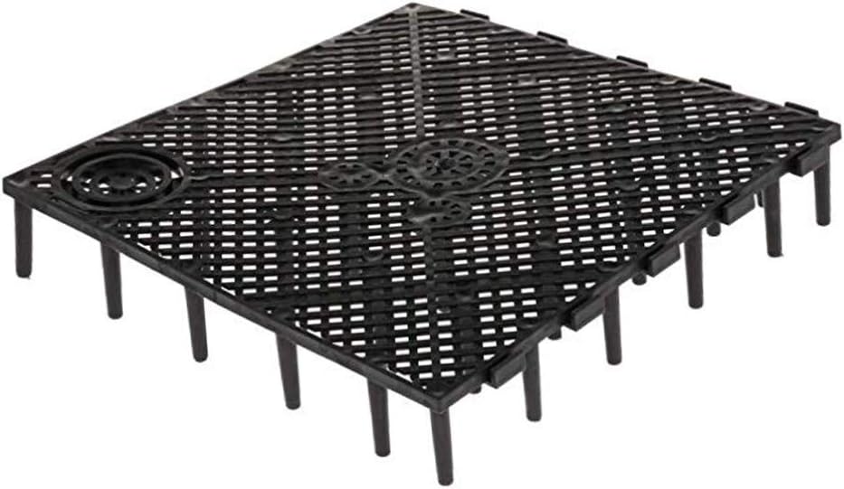 POPETPOP Black Aquarium Divider Trays Fish Tank Bottom Plate Grid Isolate Board Divider- Aquarium Divider Tray PVC Splicing Clapboard Bottom (Black) PVC Splicing Aquarium Accessory