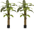 Maia Shop 2 Pack, 6ft Artificial Banana Tree Plant for House, Apartment or Office – Realistic Fake Indoor Plants for Living Room, Kitchen, Bedroom, Entryway or Bathroom – Faux Greenery for Home Décor
