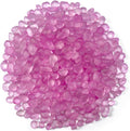 Glass Stones, 0.85LB/385g Rose Pink Glass Rocks for Vase, Aquarium Pebbles for Fish Tank, Sea Glass Rocks for Vase Filler Craft