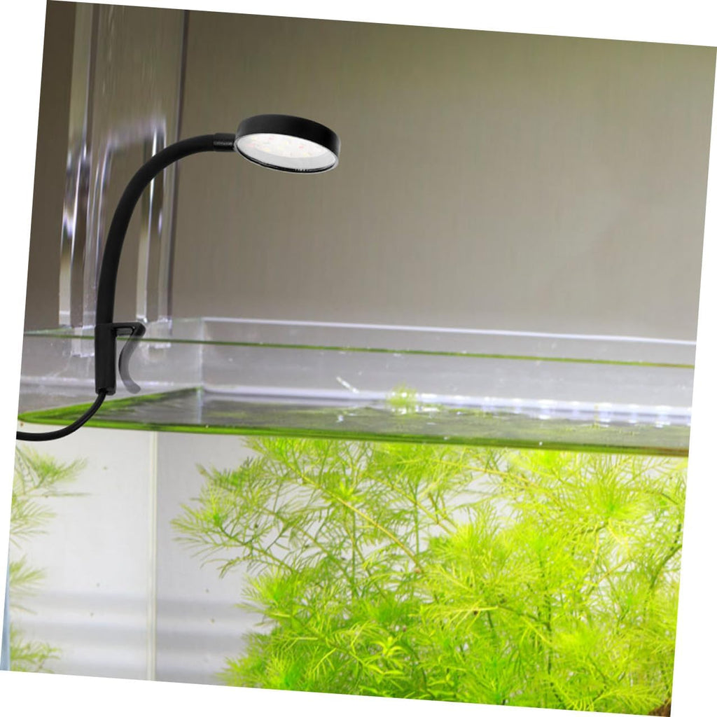 Gadpiparty 2pcs Compact Clip Aquarium LED Light Rotation Fish Tank Lamp and Household Aquarium Lighting USB-Powered Mini LED for Aquatic Plant and Freshwater Tanks