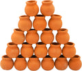 Mini Terracotta Pots – Small Clay Flower Pots for Succulents, Cactus, DIY Crafts, Fairy Garden, School Projects, Mini Planters – Set of 20 (Belly (No Drain Hole), 0.7 Inch)