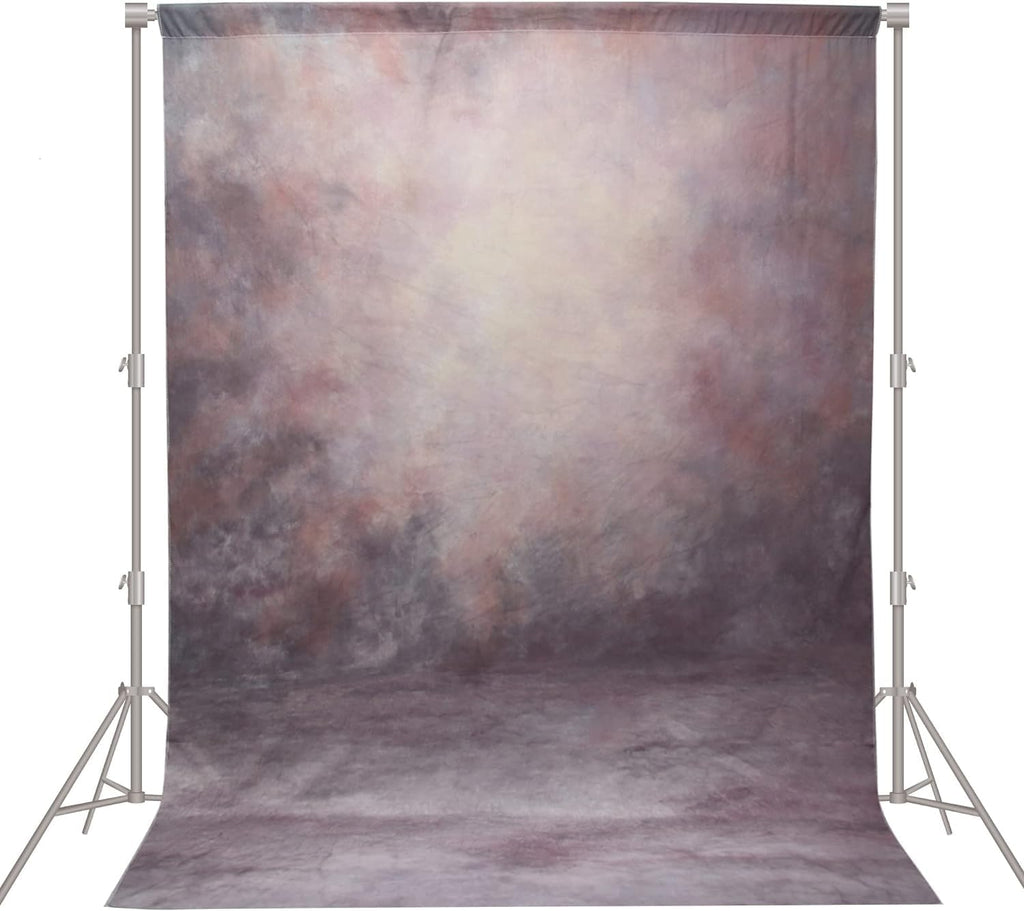 Abstract Professional Photography Backdrop for Portrait Photo Props Booth Background Photoshoot Studio with Polyester Fabric Roller Pocket on Top (6x8ft,Purple,No Stand)