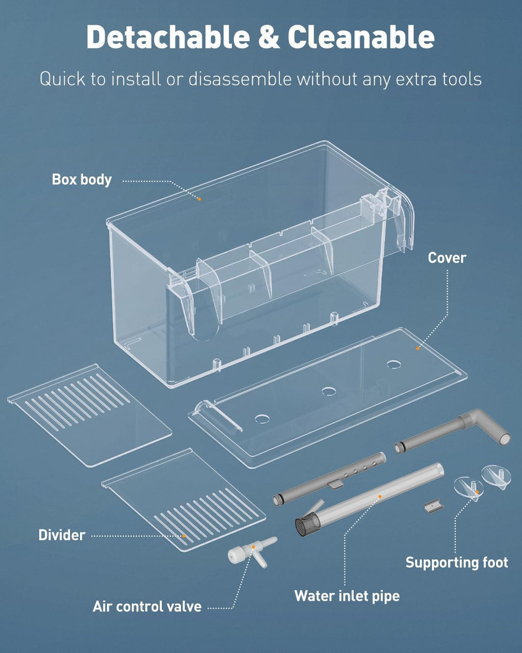 Pawfly Aquarium Breeding Box Fish Tank Hatchery Incubator Acrylic Breeder Box for Aggressive Fish Guppy