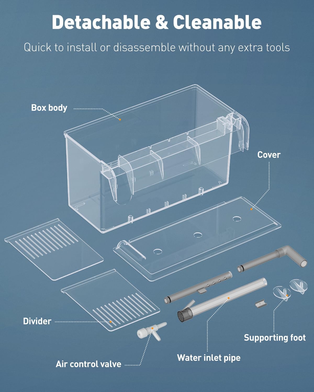 Pawfly Aquarium Breeding Box Fish Tank Hatchery Incubator Acrylic Breeder Box for Aggressive Fish Guppy