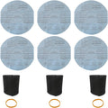 Upgraded Wet/Dry Vac Filter Replacement Kit - 6 Paper & 3 Foam Filters for Shop Vac Systems