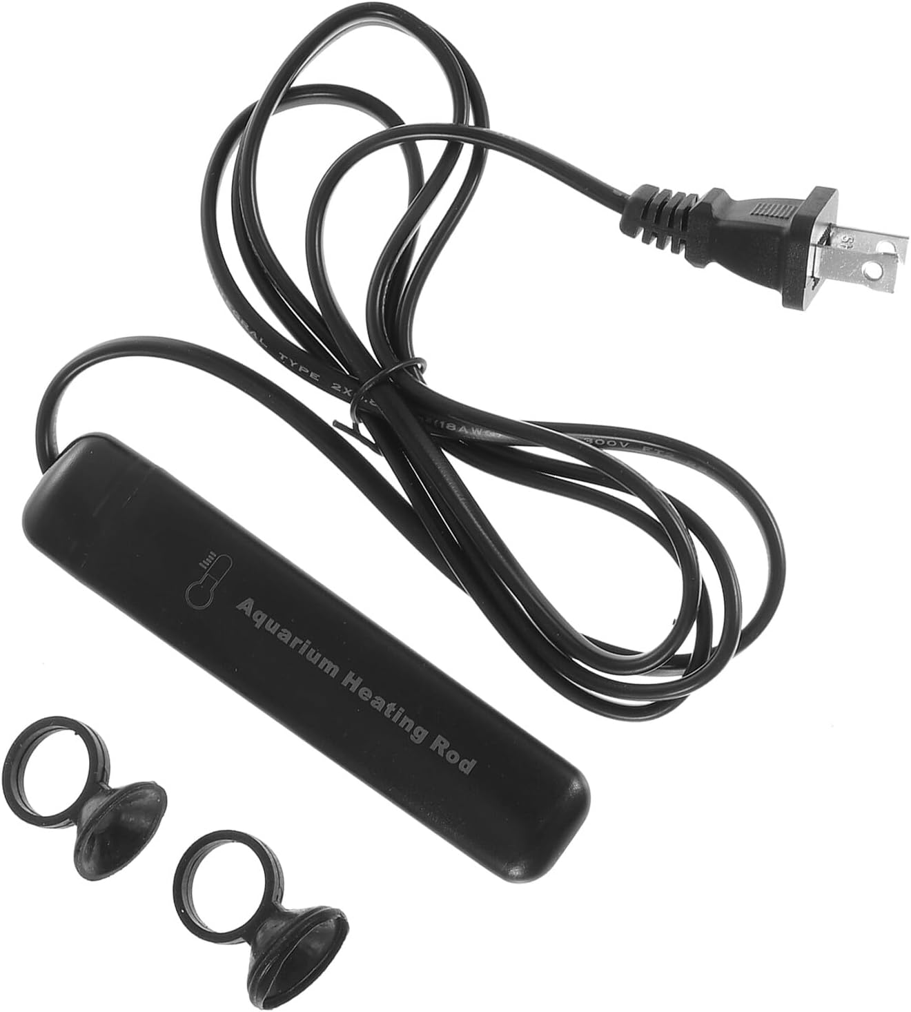 Aquarium Heating Rod Mini Fish Tank Heater with AI Constant Temperature Control Quartz Tube US Plug for Betta Fish Turtle Tanks and Aquariums