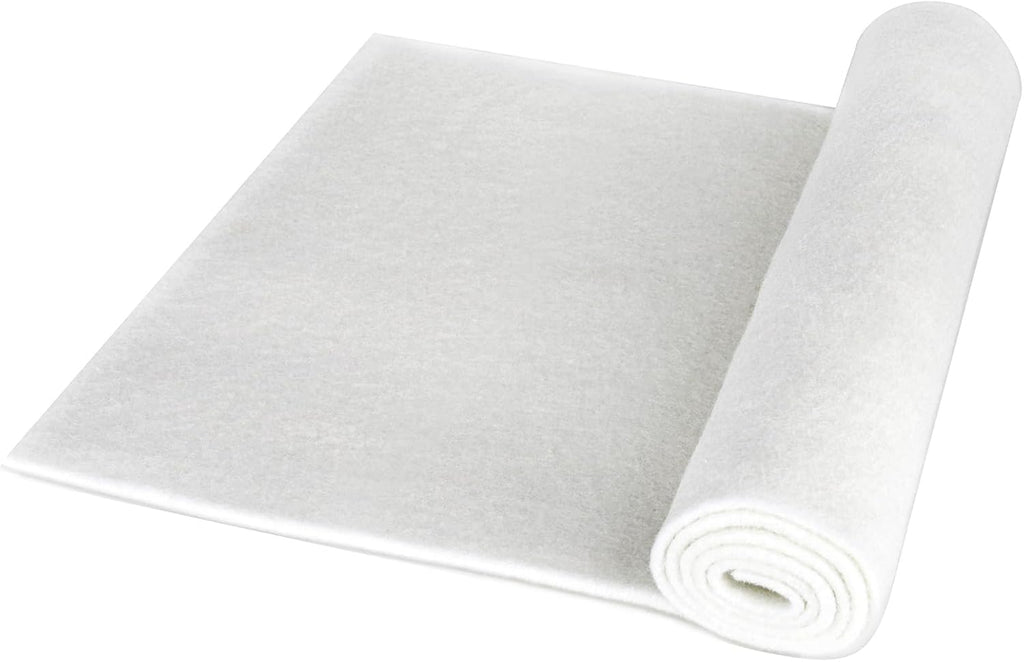 hygger 100 Micron Aquarium Filter Pad Extra Fine Filter Floss for Fish Tank Poly Filter Media Wool Water Polishing Felt 12"x 100"