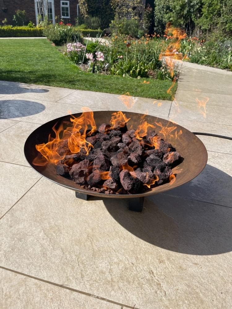 Premium Volcanic Lava Rocks – 9 lbs | 100% Pure, Hand-Sorted 1-3” Stones for Fire Pits, Gas Grills, Aquariums, and Plants