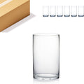 WGV Cylinder Vase Bulk, Width 6", Height 10", Clear Glass Container Terrarium Candle Holder for Wedding Centerpiece, Party Event, Home Office Decor, 6 Pieces