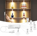 Cabinet Light LED Spotlights 6 Pack Dimmable Penetrative Touch-Sensitive Switch, Suitable for Wall Art, Plants, Jewelry Display Cases, and Collectible Showcases (Warm Light 3000K)