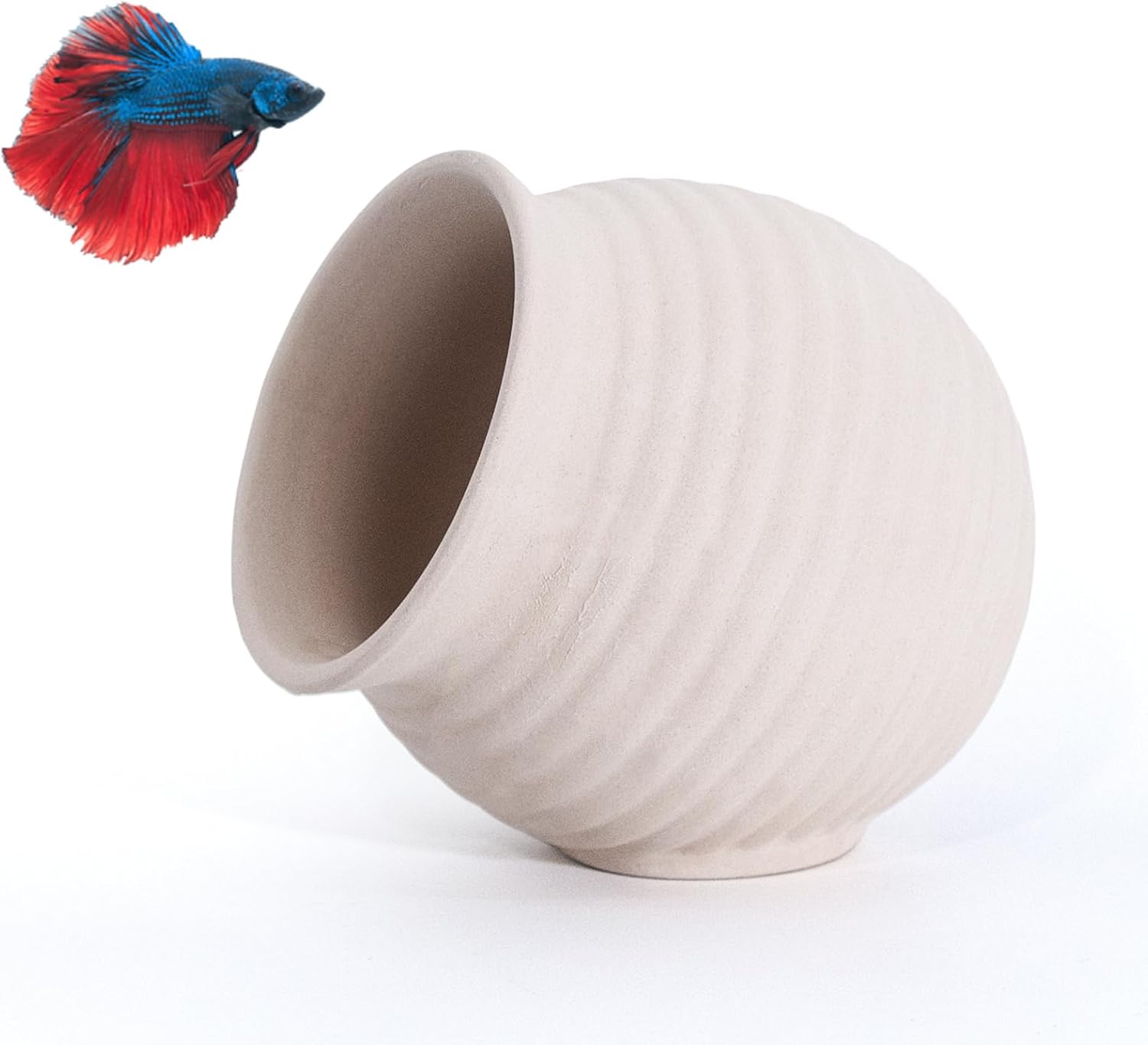 Aquarium Rock Cave Decor Ceramic Hideout Stone for Fish Shrimp Turtle Crab Betta Shrimp Tank Accessories