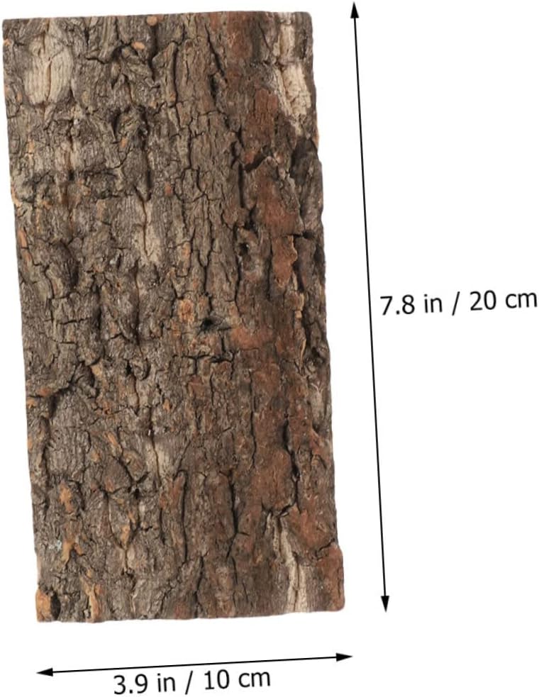 2pcs Natural Cork Bark Terrarium Decor for Reptile Tanks Lifelike Landscape Accents for Snakes Lizards More Enhances Aquatic Environments