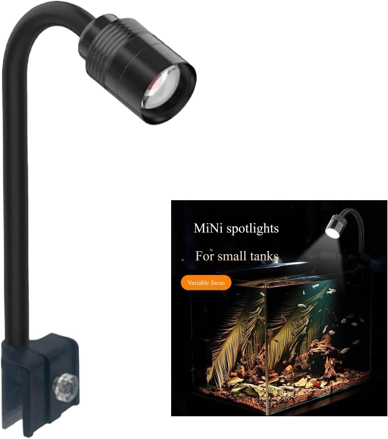 LED Aquarium Light,Remote Control Planted Fish Tank,Aluminum Housing Energy Efficient Focused Beam Aluminum LED Fishtanks
