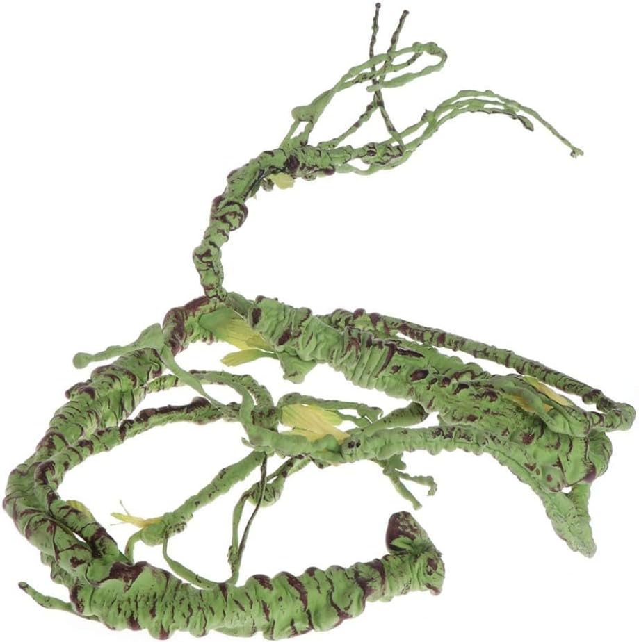 PINVNBY Flexible Bend-A-Branch Jungle Vines Pet Habitat Decor Reptile Plants Terrarium for Lizard, Frogs, Snakes and More Reptiles Climbing (Fat: 43.31 x 0.79 Inch)