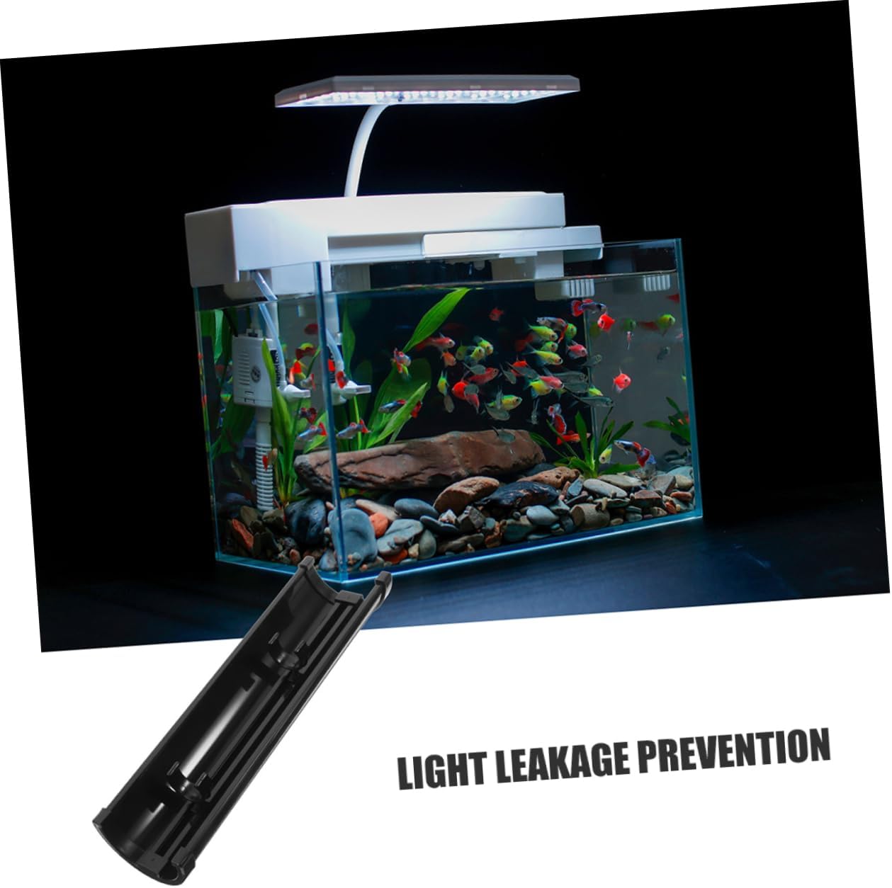 Aquarium Light Canopy Durable Light Diffuser for Fish Tanks Sleek Aesthetic Design Flexible Compatibility Enhanced Viewing Experience Shade Protector