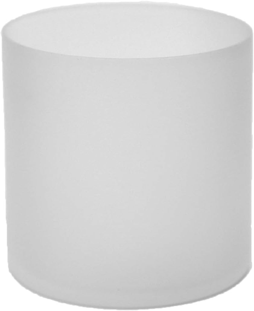 WGV Cylinder Vase, Width 6", Height 6", Frosted Glass Container Terrarium Candle Holder for Wedding Centerpiece, Party Event, Home Office Decor, 1 Piece