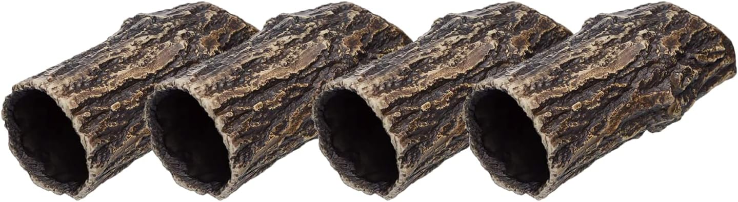 Plecoceramics Pleco Cave Natural Breeding Ceramic Decorations Fish Tank Aquarium Medium Size (4 pcs)