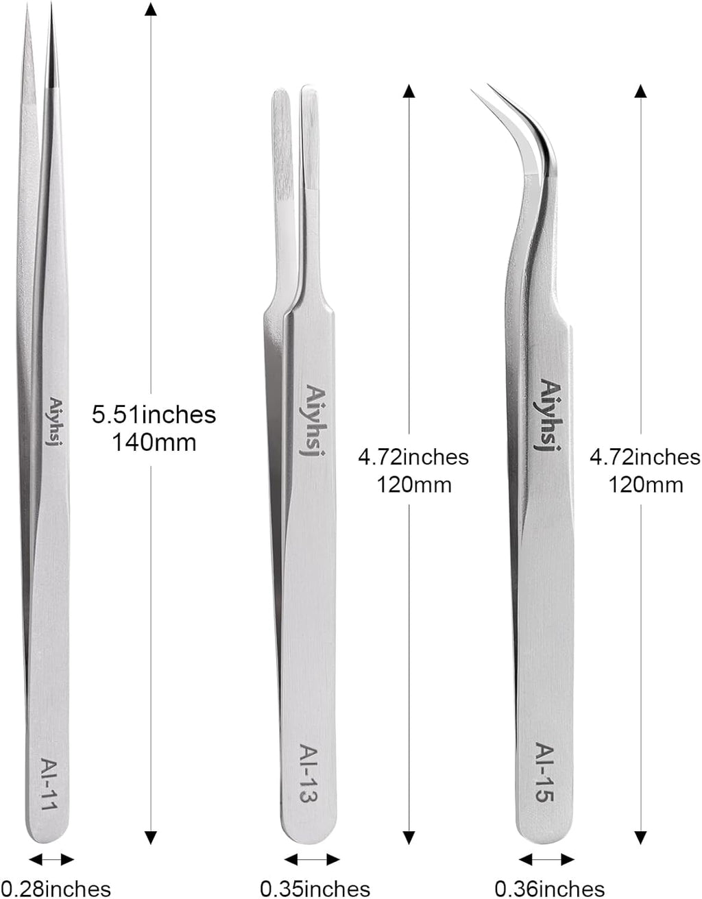 Precision Tweezer, Upgraded Professional Flat Tip Round, High-end Stainless Steel Tweezers for Craft, Electronics, Laboratory Work, Also Great Precision for Hair and Ingrown Hair Removal