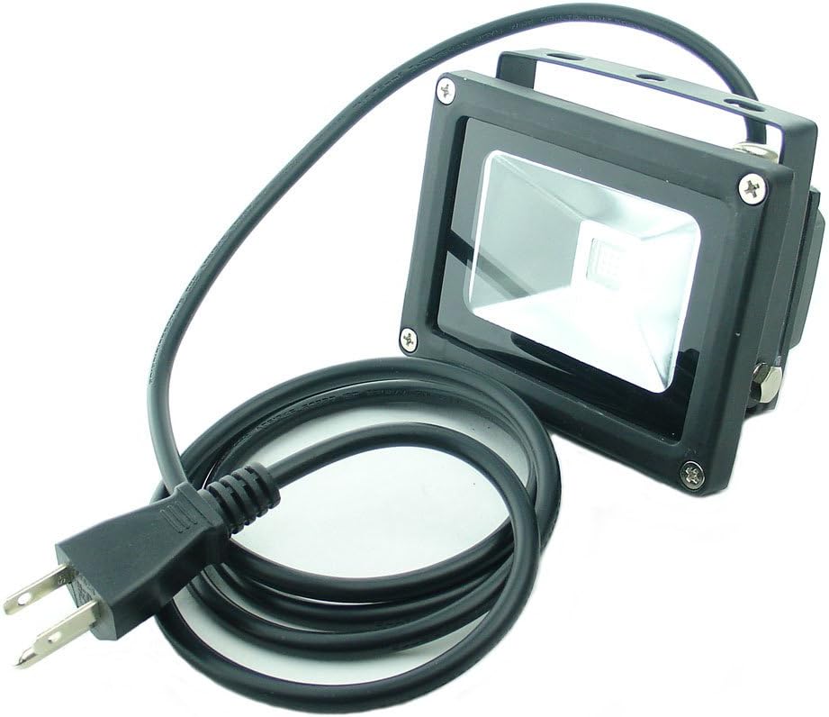 QUANS 110V 10W UV Ultra Violet LED Black Light for Curing Glue, Resin Cure 3D Printer, Blacklight, Fishing Aquarium, Party Supplies, Neon Glow in The Dark, with US Plug